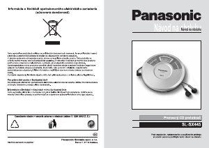 Návod Panasonic SL-SX445EG Discman