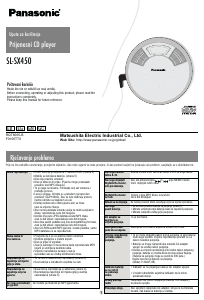 Priručnik Panasonic SL-SX450 Discman