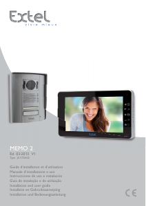 Mode d’emploi Extel MEMO 2 Interphone