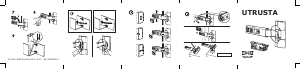 Manuale IKEA UTRUSTA (404.017.84) Cerniera