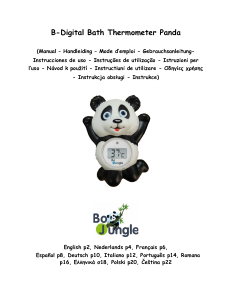 Manual de uso BoJungle B-Digital Termómetro de baño