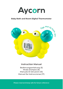 Handleiding Aycorn Digital Badthermometer