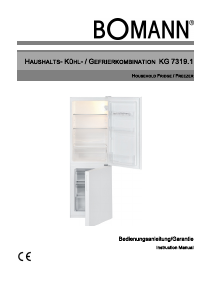 Manual Bomann KG 7319.1 Fridge-Freezer