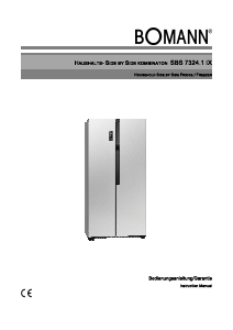 Manual Bomann SBS 7324.1 IX Fridge-Freezer