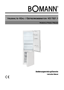 Manual Bomann KG 7321.1 Fridge-Freezer