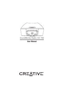 Manuale Creative CD 740 Lettore CD