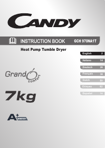 Mode d’emploi Candy GCH 970 NA1T-S Sèche-linge
