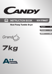 Mode d’emploi Candy GCH 970 NA2T Sèche-linge