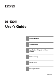 Manual Epson WorkForce DS-530II Scanner