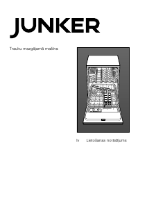 Rokasgrāmata Junker JS03IN52 Trauku mašīna
