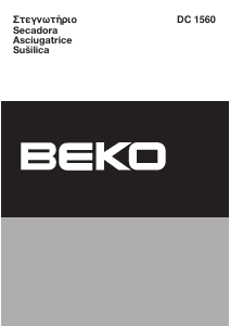 Manuale BEKO DC 1560 Asciugatrice