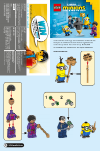 Vadovas Lego set 40511 Minions Pakalikų kung fu treniruotė