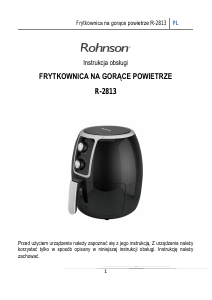Instrukcja Rohnson R-2813 Frytkownica