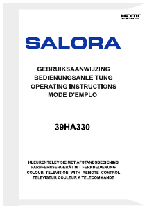 Mode d’emploi Salora 39HA330 Téléviseur LED