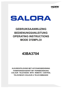 Mode d’emploi Salora 43BA3704 Téléviseur LED