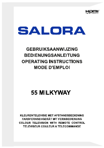 Bedienungsanleitung Salora 55MILKYWAY LED fernseher