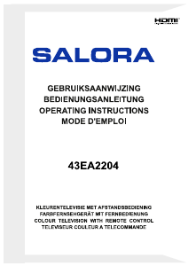 Bedienungsanleitung Salora 43EA2204 LED fernseher