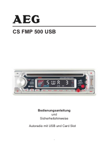 Manual AEG CS FMP 500 USB Car Radio