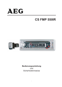 Manual AEG CS FMP 550IR Car Radio