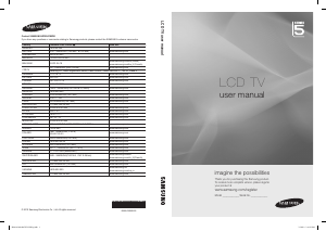 Bruksanvisning Samsung LE32C555J1W LCD TV