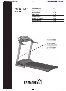 Bruksanvisning Bremshey Treadline Pacer Löpband