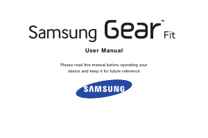 Manual Samsung SM-R350 Gear Fit Smart Watch