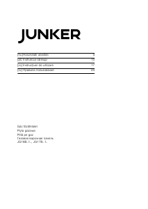 Руководство Junker JG17BB51 Варочная поверхность