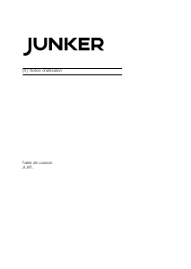 Mode d’emploi Junker JI36BT54 Table de cuisson