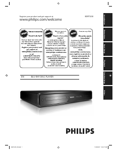 Manual Philips BDP7200 Blu-ray Player