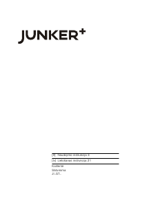 Rokasgrāmata Junker JI36GT54 Plīts virsma