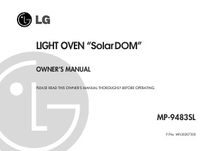 Manual LG MP-9483SL Microwave