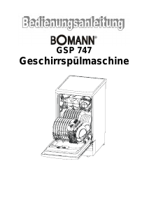 Bedienungsanleitung Bomann GSP 747 Geschirrspüler