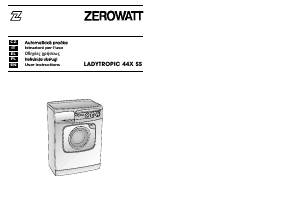 Manuale Zerowatt Ladytropic 44X SS Lavasciuga