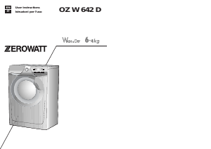 Manuale Zerowatt OZ W 642 D Lavasciuga