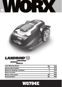 Manual de uso Worx WG794E Cortacésped