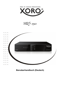 Bedienungsanleitung Xoro HRS 2510 Digital-receiver