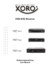 Bedienungsanleitung Xoro HRS 2600 Digital-receiver