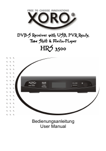 Bedienungsanleitung Xoro HRS 3500 Digital-receiver