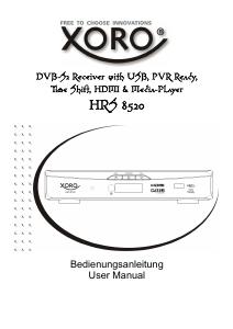 Handleiding Xoro HRS 8520 Digitale ontvanger