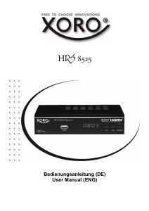 Handleiding Xoro HRS 8525 Digitale ontvanger