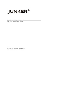 Manuale Junker JH33UC51 Cucina