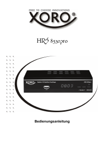 Bedienungsanleitung Xoro HRS 8530 pro Digital-receiver
