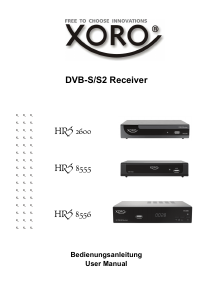 Bedienungsanleitung Xoro HRS 8555 Digital-receiver