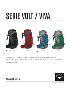 Manuale Osprey Viva 50 Zaino