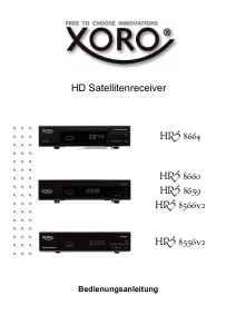 Bedienungsanleitung Xoro HRS 8660 Digital-receiver