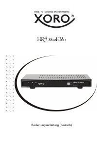 Bedienungsanleitung Xoro HRS 8810 Hbb+ Digital-receiver