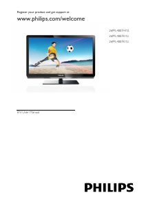 Manual Philips 26PFL4007T LCD Television