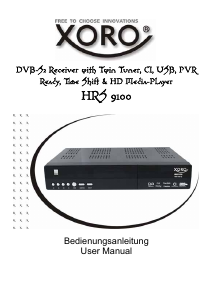 Bedienungsanleitung Xoro HRS 9100 Digital-receiver