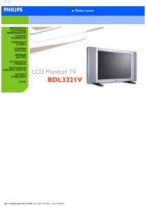 Manual Philips 32PM8822 Televizor LCD
