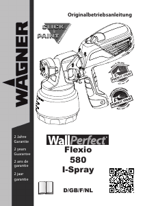 Manual Wagner WallPerfect Flexio 580 Paint Sprayer